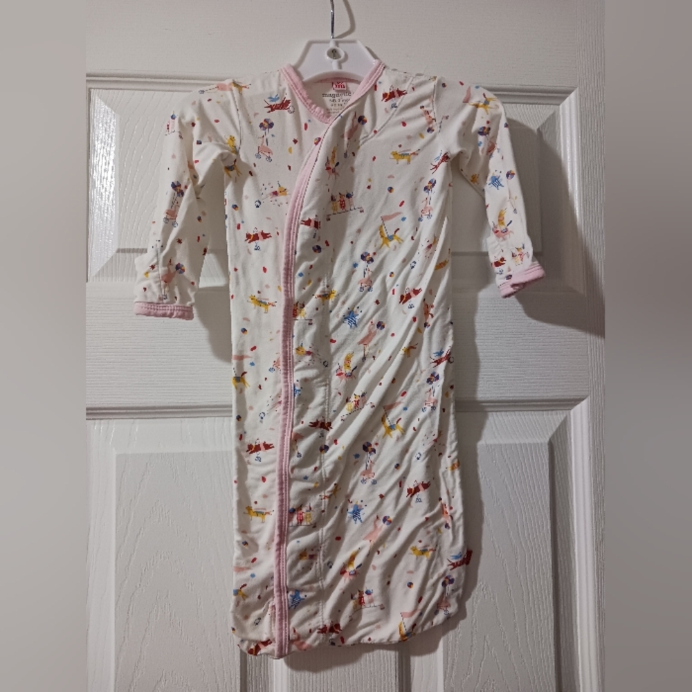 Magnetic Me Sleep Sack Sleeper Gown Modal Newborn-3 Months Circus Animal Theme